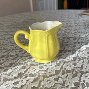 Mid-century Lemon Federalist Ironstone cream / mini pitcher MCM